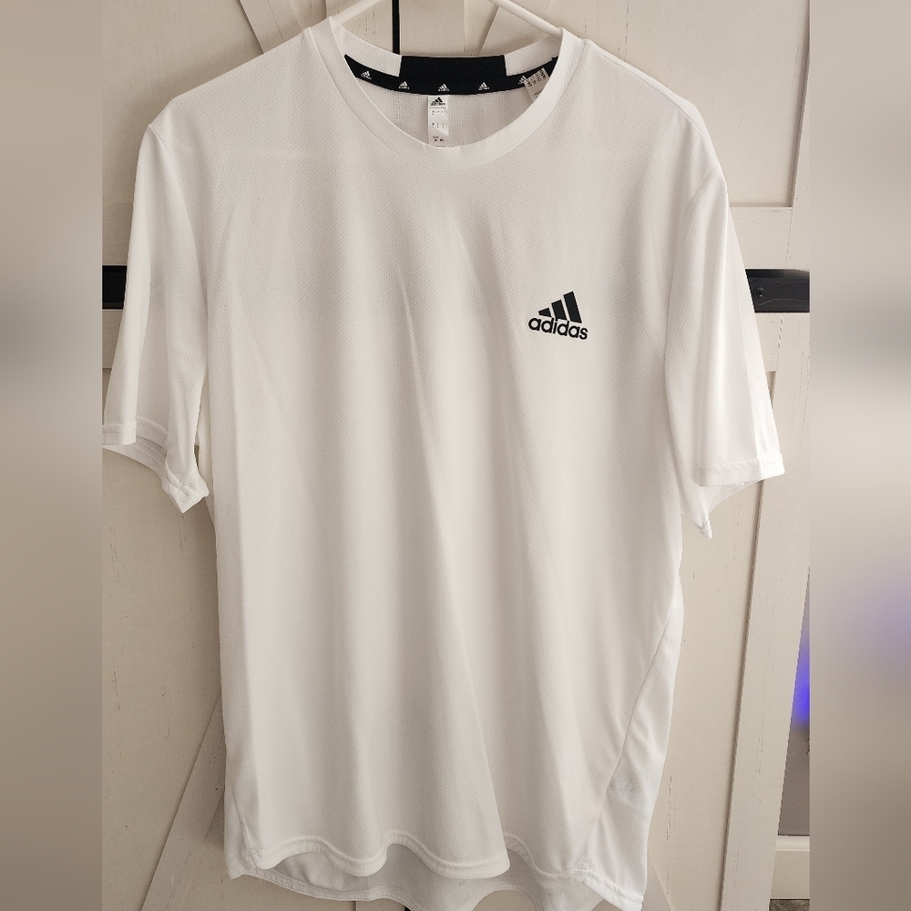 Adidas Men's White T-Shirt